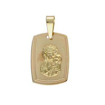 Złoty medalik z wizerunkiem Matki Boskiej Częstochowskiej. ZA 6062E.jpg